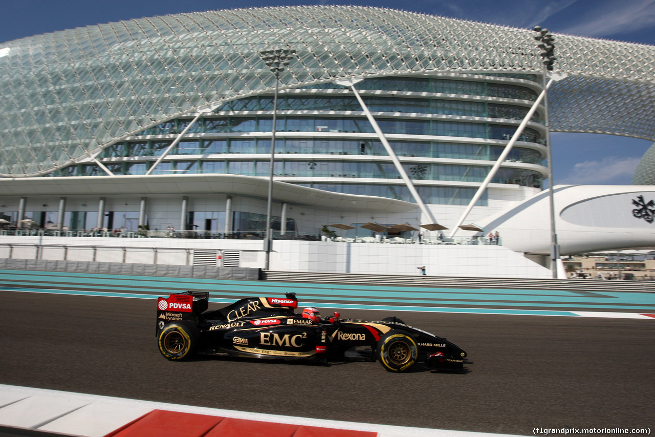 GP ABU DHABI, 21.11.2014 - Prove Libere 1, Esteban Ocon (FRA), Test Driver Lotus F1 Team