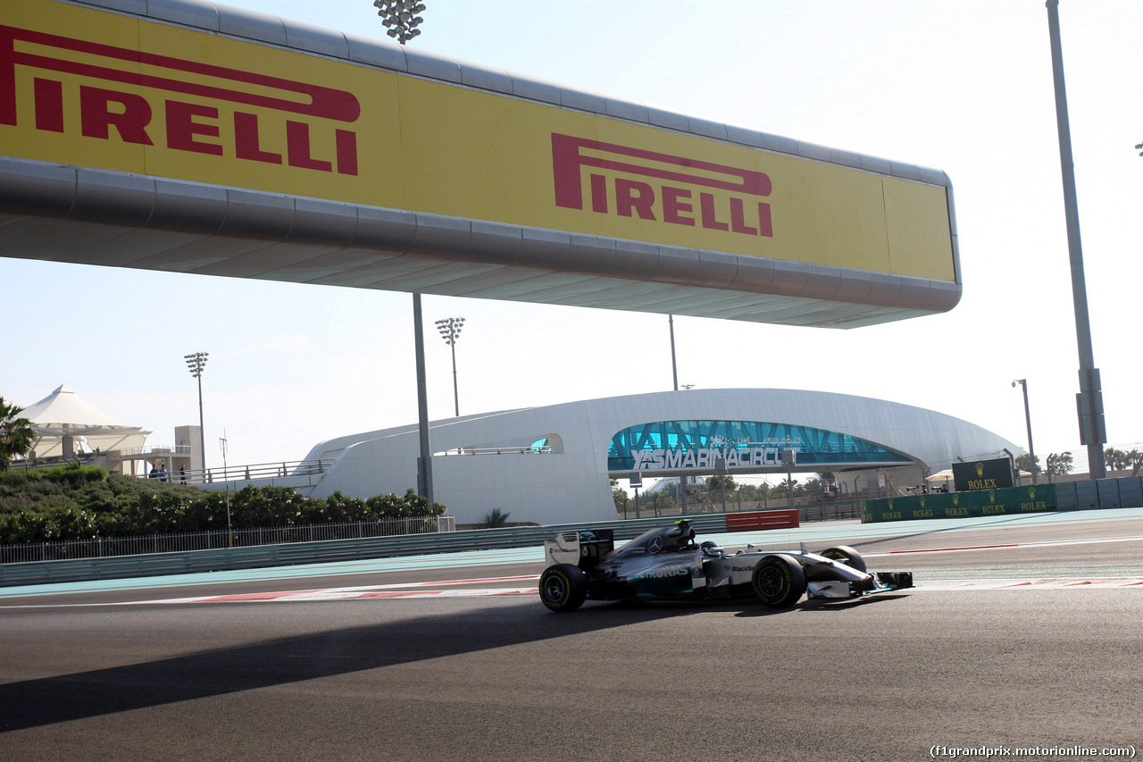 GP ABU DHABI, 21.11.2014 - Prove Libere 1, Nico Rosberg (GER) Mercedes AMG F1 W05