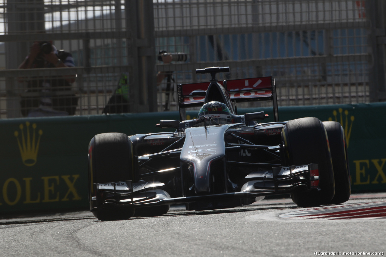 GP ABU DHABI, 21.11.2014 - Prove Libere 1, Adderly Fong (HKG) Test driver, Sauber F1 Team C33