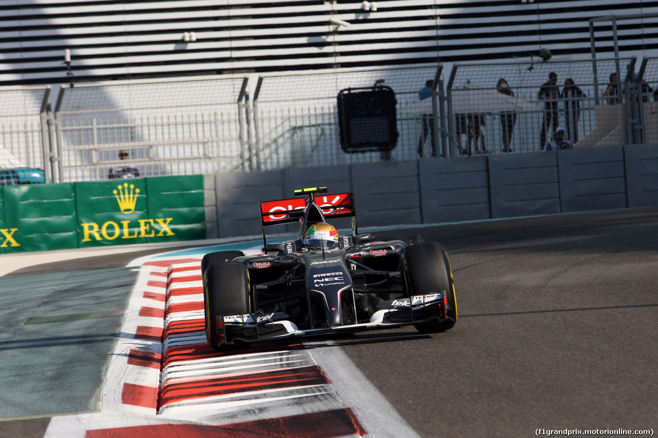 GP ABU DHABI, 21.11.2014 - Prove Libere 1, Esteban Gutierrez (MEX), Sauber F1 Team C33