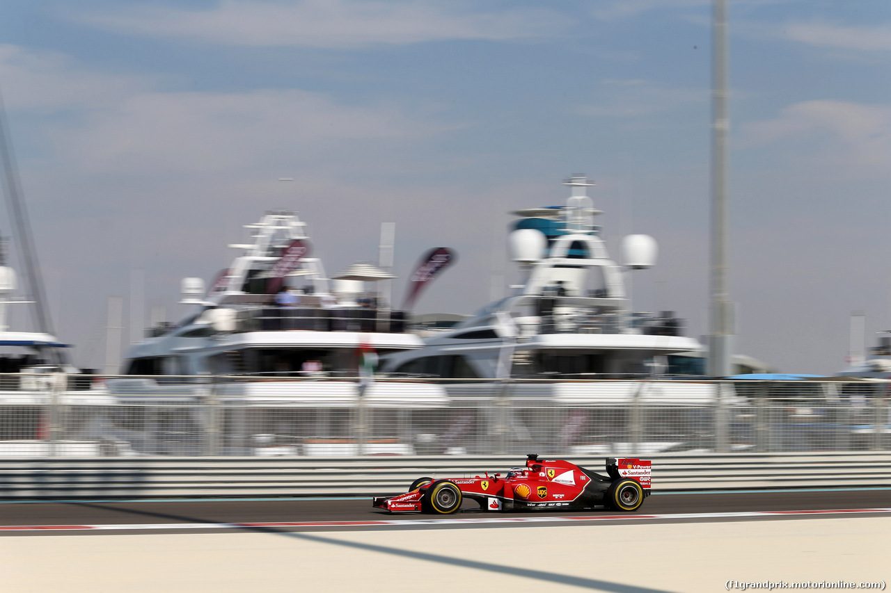 GP ABU DHABI, 21.11.2014 - Prove Libere 1, Fernando Alonso (ESP) Ferrari F14-T