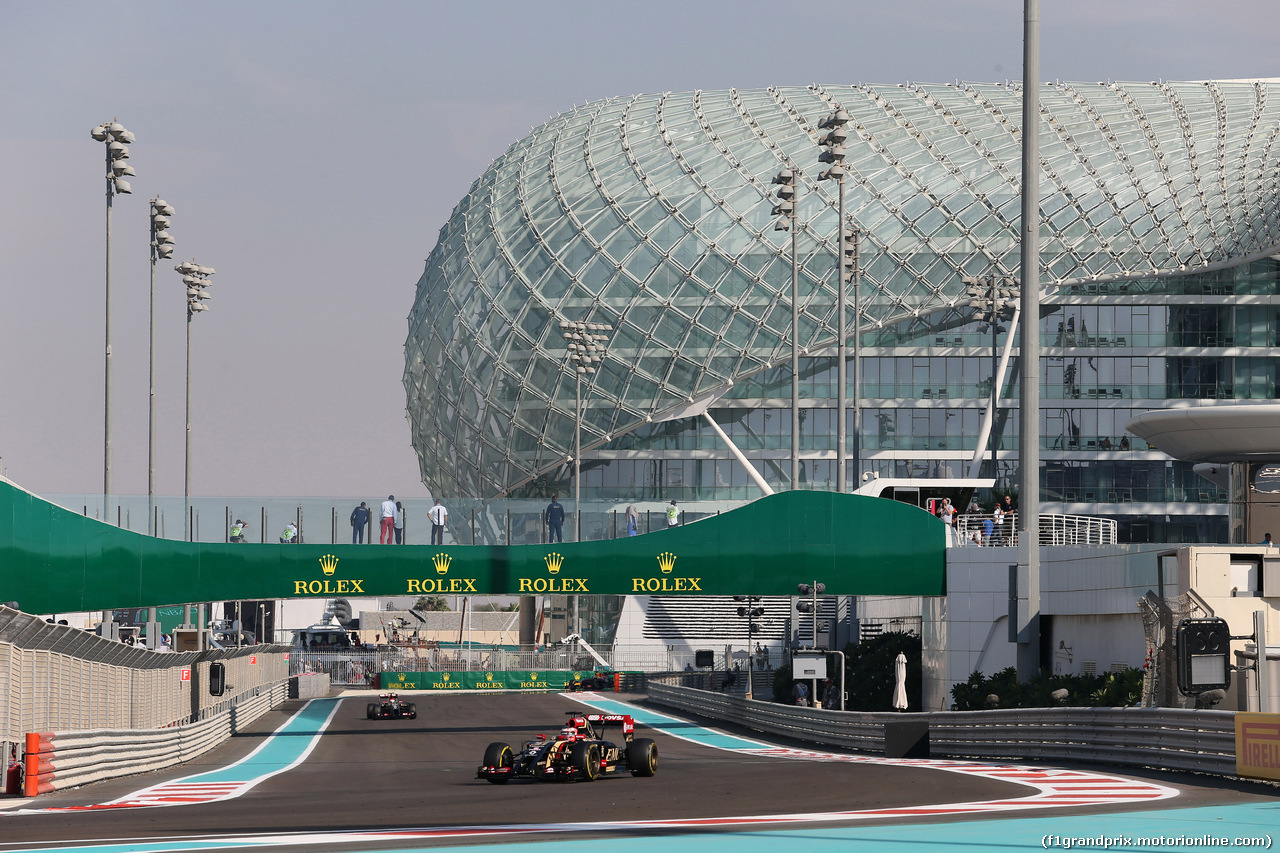 GP ABU DHABI, 21.11.2014 - Prove Libere 1, Esteban Ocon (FRA), Test driver Lotus F1 Team