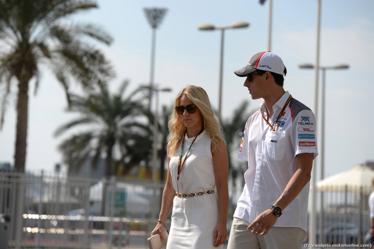 GP ABU DHABI, 21.11.2014 - Prove Libere 1, Adrian Sutil (GER) Sauber F1 Team C33 e Domenica