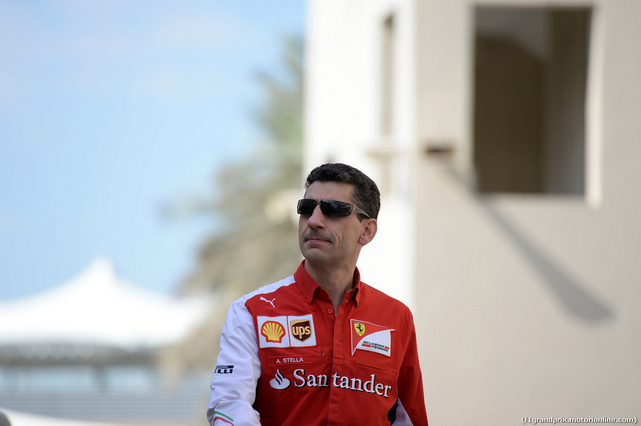 GP ABU DHABI, 21.11.2014 - Prove Libere 1, Andrea Stella (ITA) Ferrari race Engineer