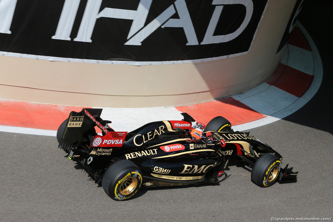 GP ABU DHABI, 21.11.2014 - Prove Libere 1, Esteban Ocon (FRA), Test Driver, Lotus F1 Team