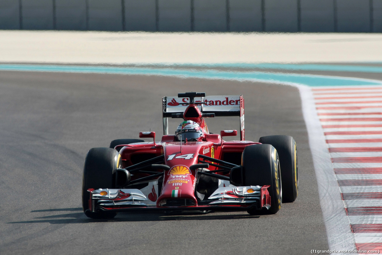 GP ABU DHABI, 21.11.2014 - Prove Libere 1, Fernando Alonso (ESP) Ferrari F14-T