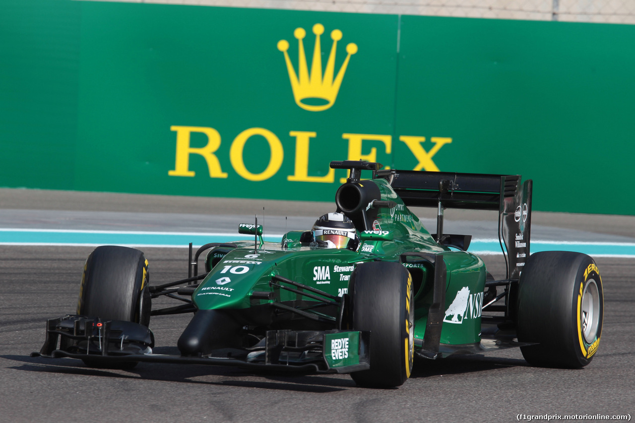 GP ABU DHABI, 21.11.2014 - Prove Libere 1, Kamui Kobayashi (JAP) Caterham F1 Team CT-04