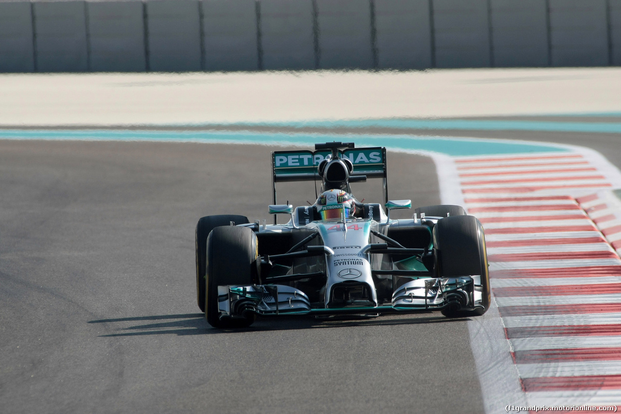GP ABU DHABI, 21.11.2014 - Prove Libere 1, Lewis Hamilton (GBR) Mercedes AMG F1 W05