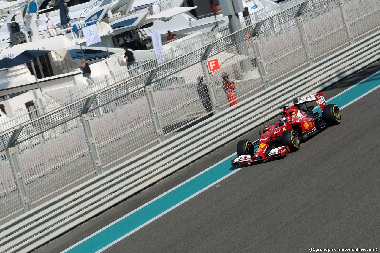 GP ABU DHABI, 21.11.2014 - Prove Libere 1, Fernando Alonso (ESP) Ferrari F14-T