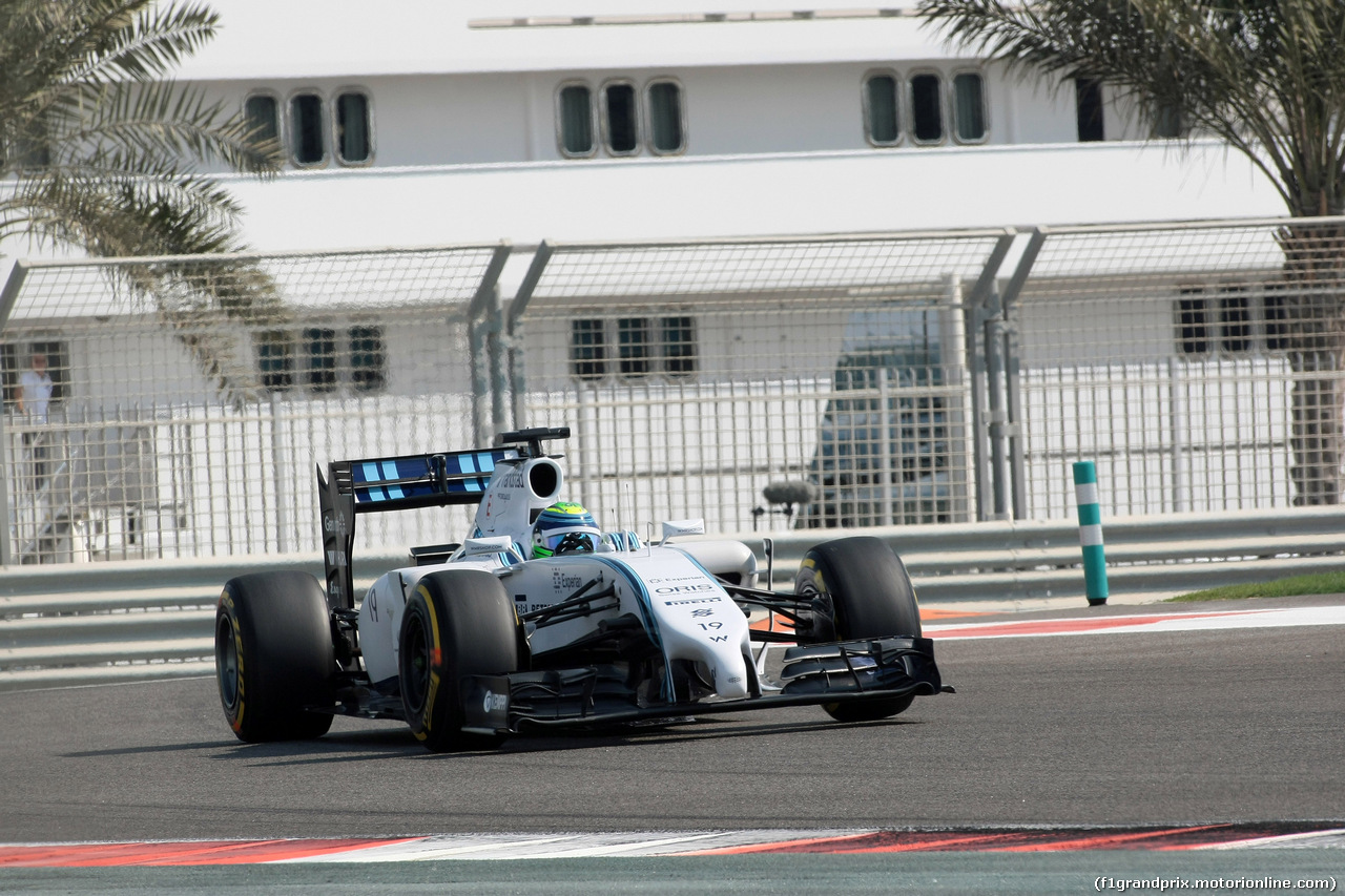 GP ABU DHABI, 21.11.2014 - Prove Libere 1, Felipe Massa (BRA) Williams F1 Team FW36