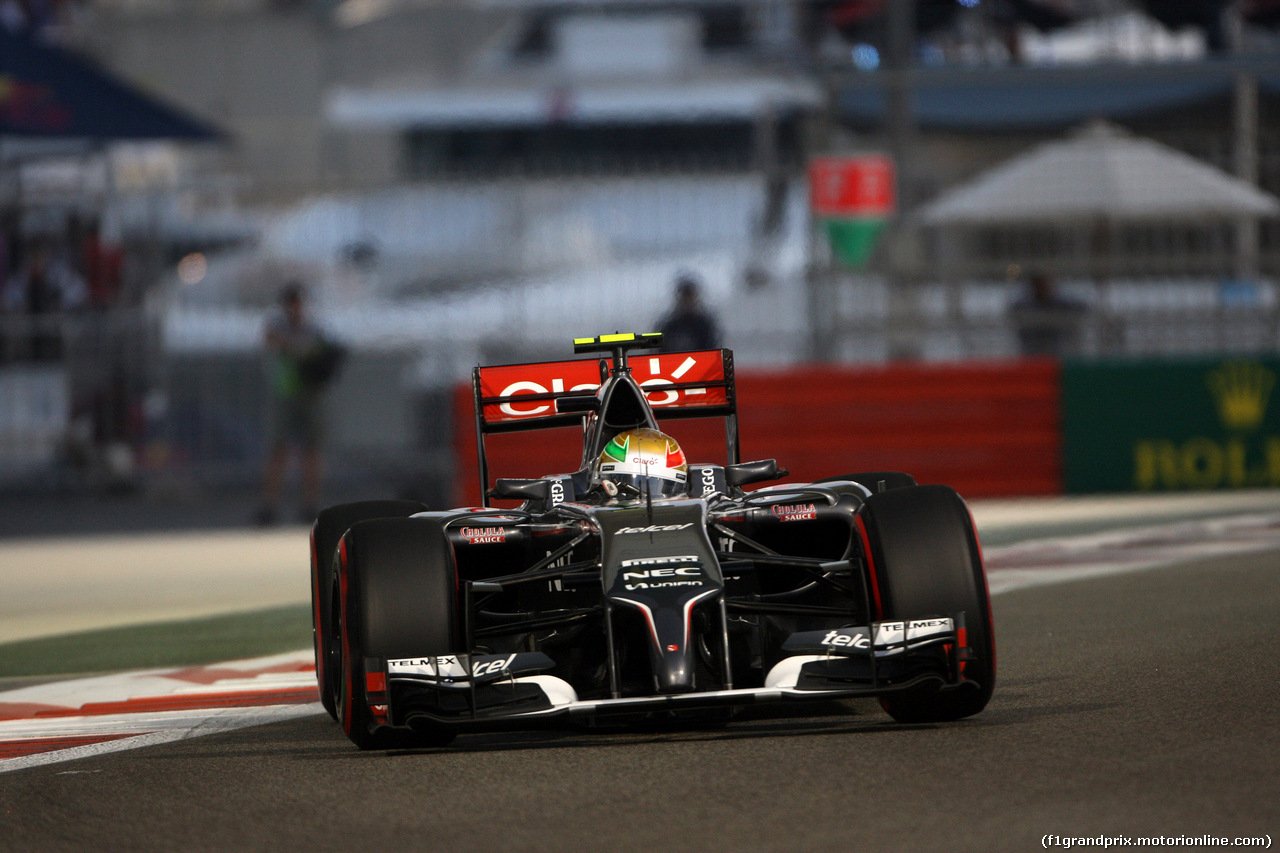 GP ABU DHABI, 21.11.2014 - Prove Libere 2, Esteban Gutierrez (MEX), Sauber F1 Team C33