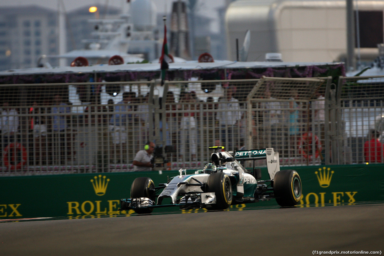 GP ABU DHABI, 21.11.2014 - Prove Libere 2, Nico Rosberg (GER) Mercedes AMG F1 W05