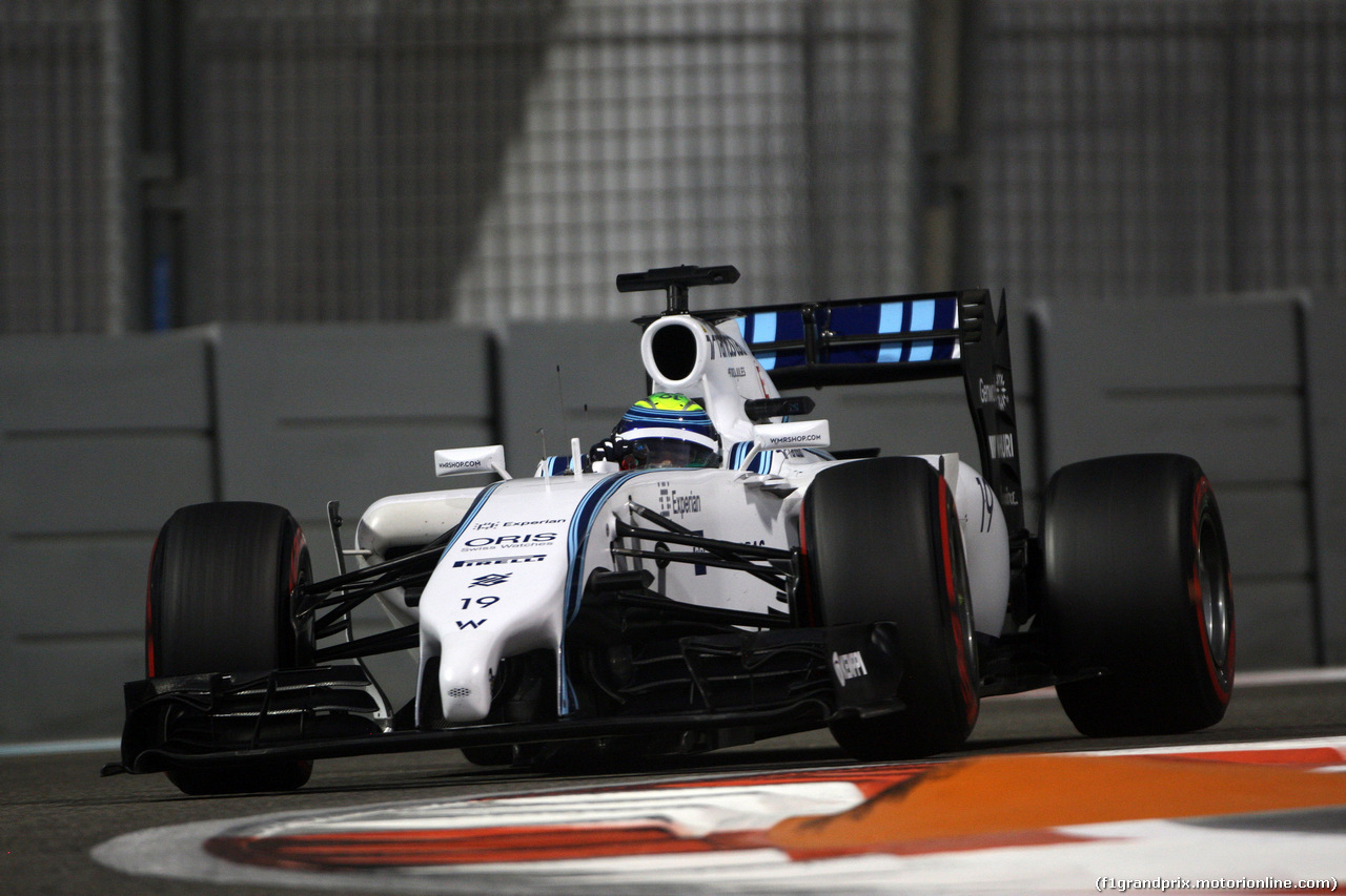 GP ABU DHABI, 21.11.2014 - Prove Libere 2, Felipe Massa (BRA) Williams F1 Team FW36
