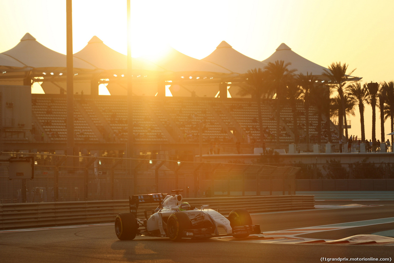 GP ABU DHABI, 21.11.2014 - Prove Libere 2, Felipe Massa (BRA) Williams F1 Team FW36