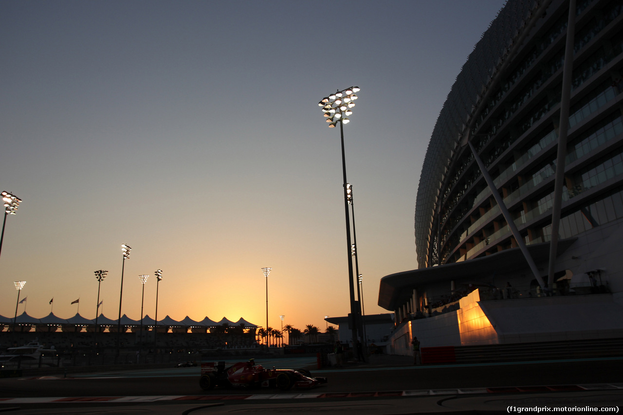 GP ABU DHABI, 21.11.2014 - Prove Libere 2, Kimi Raikkonen (FIN) Ferrari F14-T