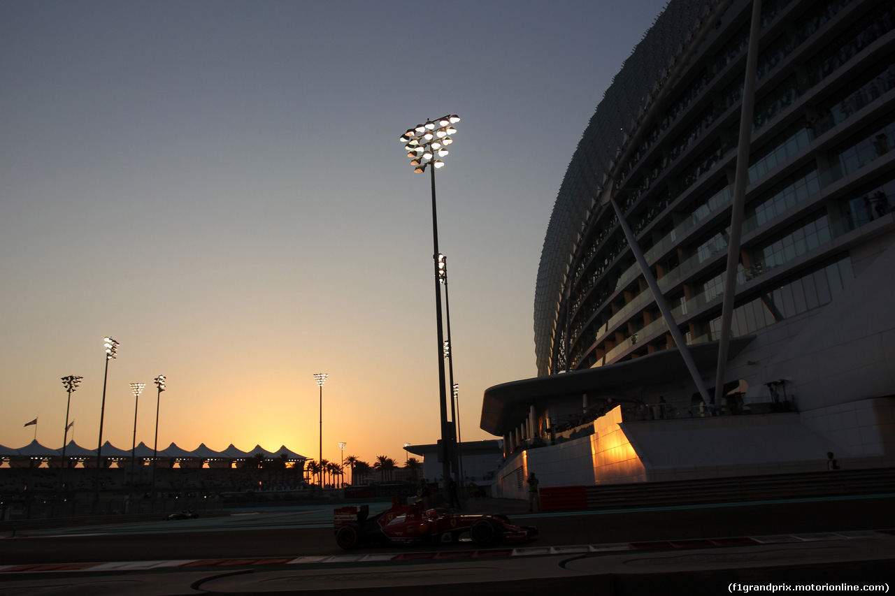 GP ABU DHABI, 21.11.2014 - Prove Libere 2, Kimi Raikkonen (FIN) Ferrari F14-T