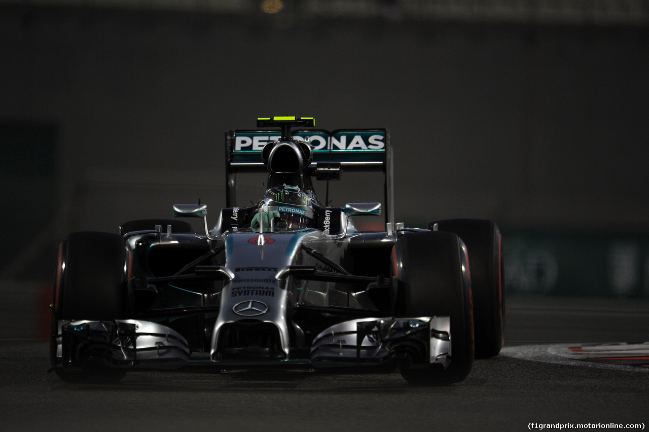 GP ABU DHABI, 21.11.2014 - Prove Libere 2, Nico Rosberg (GER) Mercedes AMG F1 W05