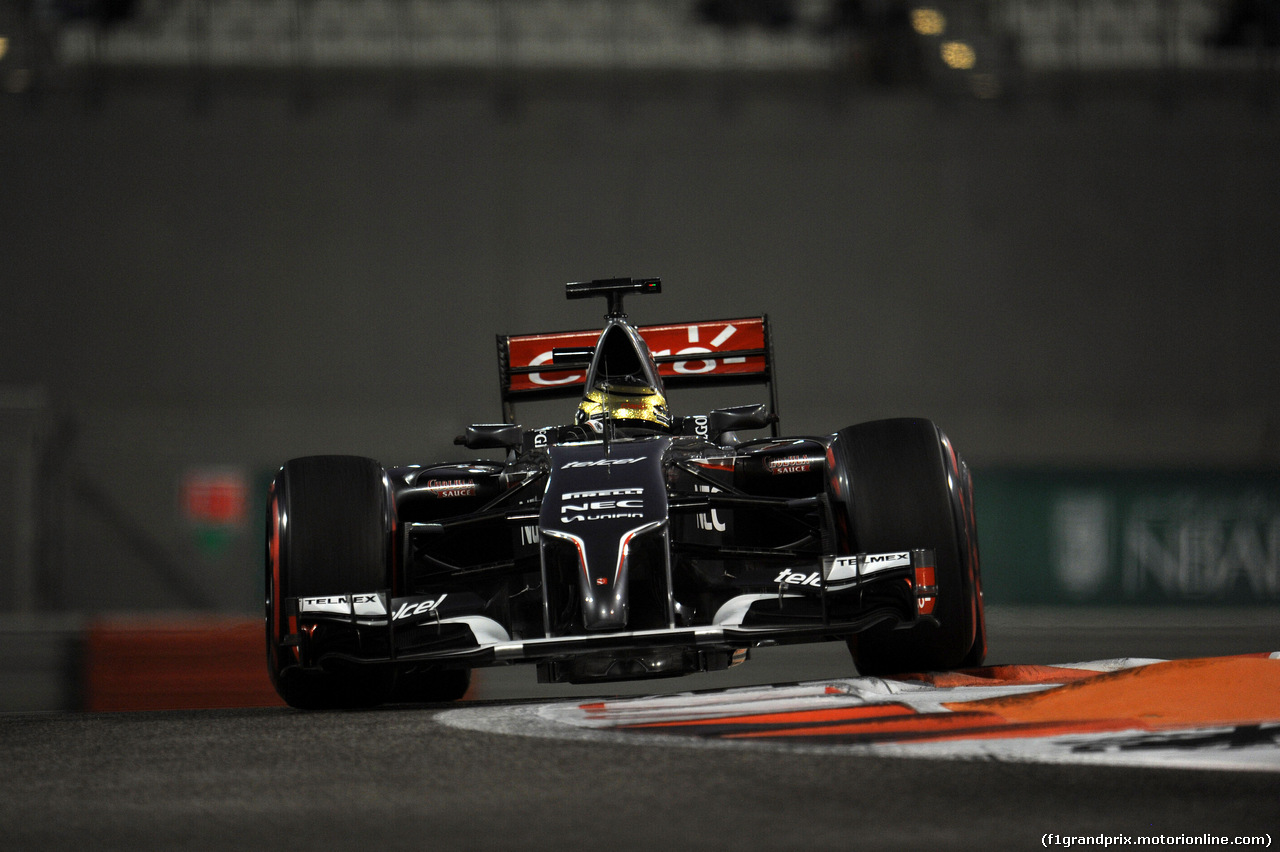 GP ABU DHABI, 21.11.2014 - Prove Libere 2, Adrian Sutil (GER) Sauber F1 Team C33