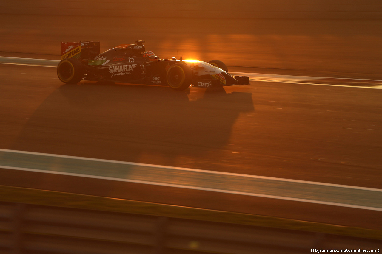 GP ABU DHABI, 21.11.2014 - Prove Libere 2, Sergio Perez (MEX) Sahara Force India F1 VJM07