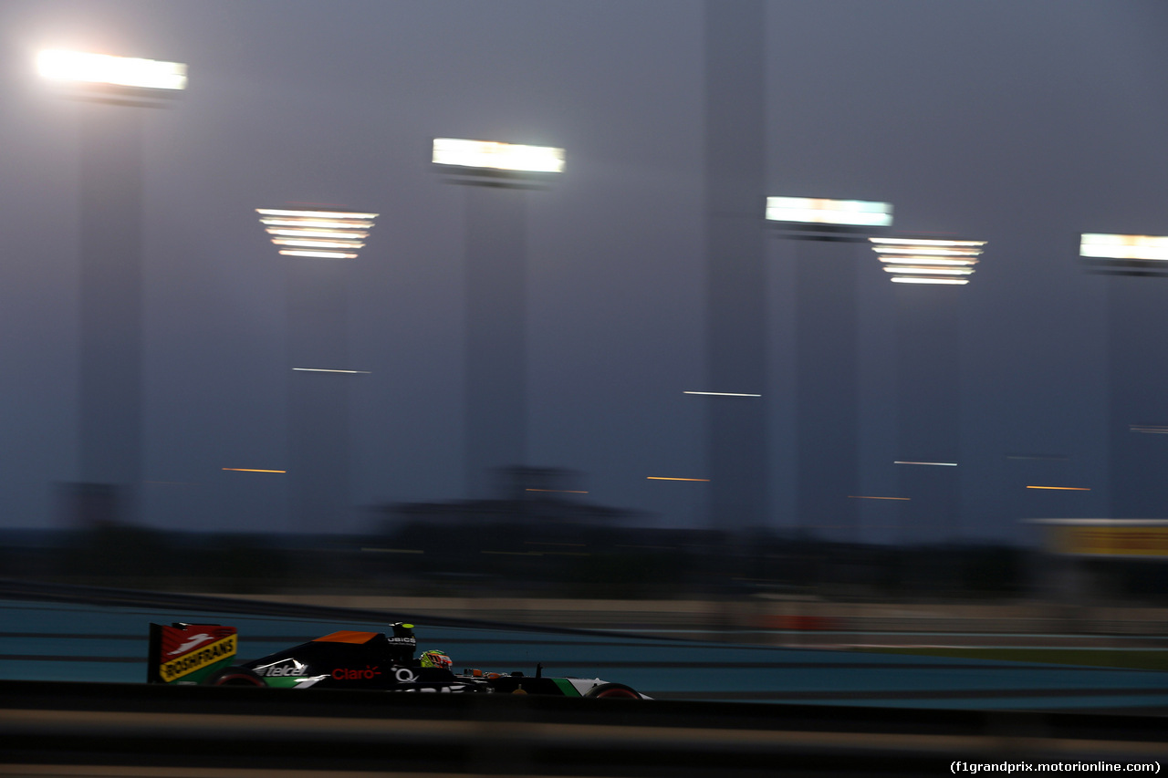 GP ABU DHABI, 21.11.2014 - Prove Libere 2, Sergio Perez (MEX) Sahara Force India F1 VJM07