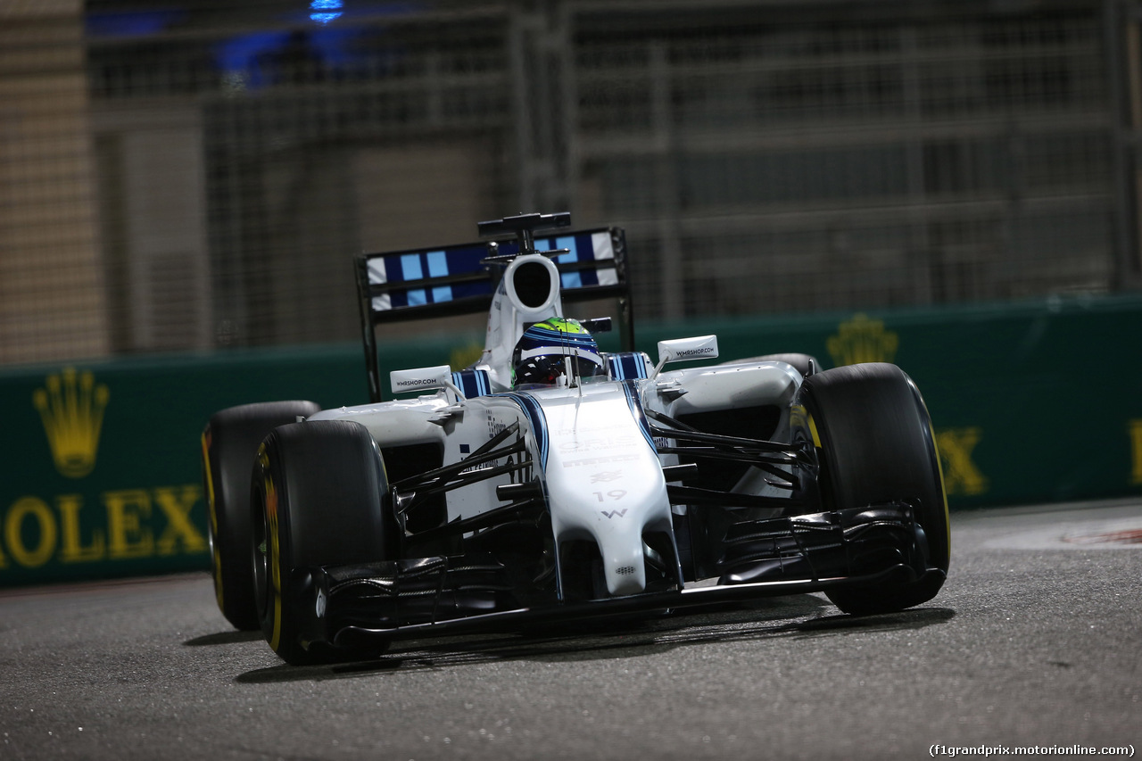 GP ABU DHABI, 21.11.2014 - Prove Libere 2, Felipe Massa (BRA) Williams F1 Team FW36
