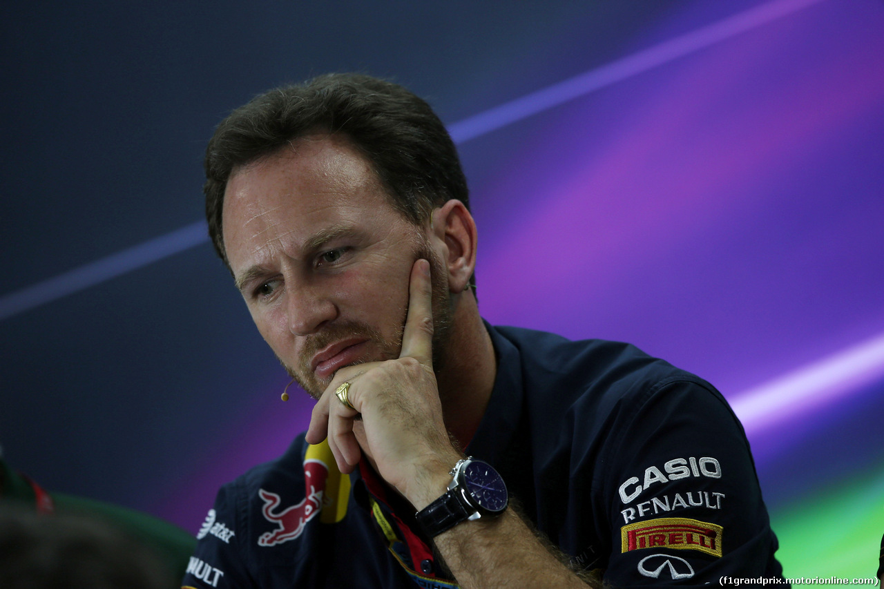 GP ABU DHABI, 21.11.2014 - Conferenza Stampa, Christian Horner (GBR), Red Bull Racing, Sporting Director