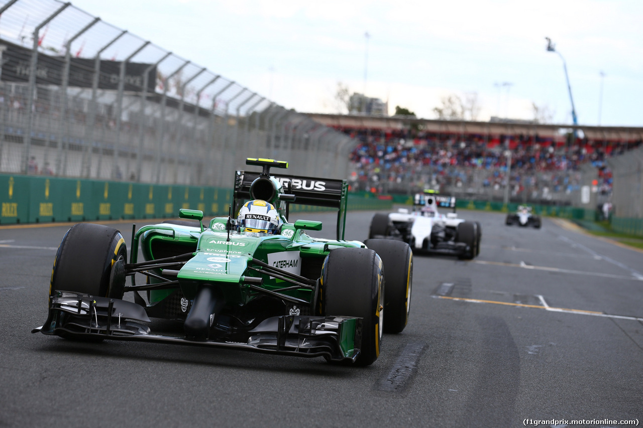 GP AUSTRALIA, 16.03.2014- Gara, Marcus Ericsson (SUE) Caterham F1 Team CT-04