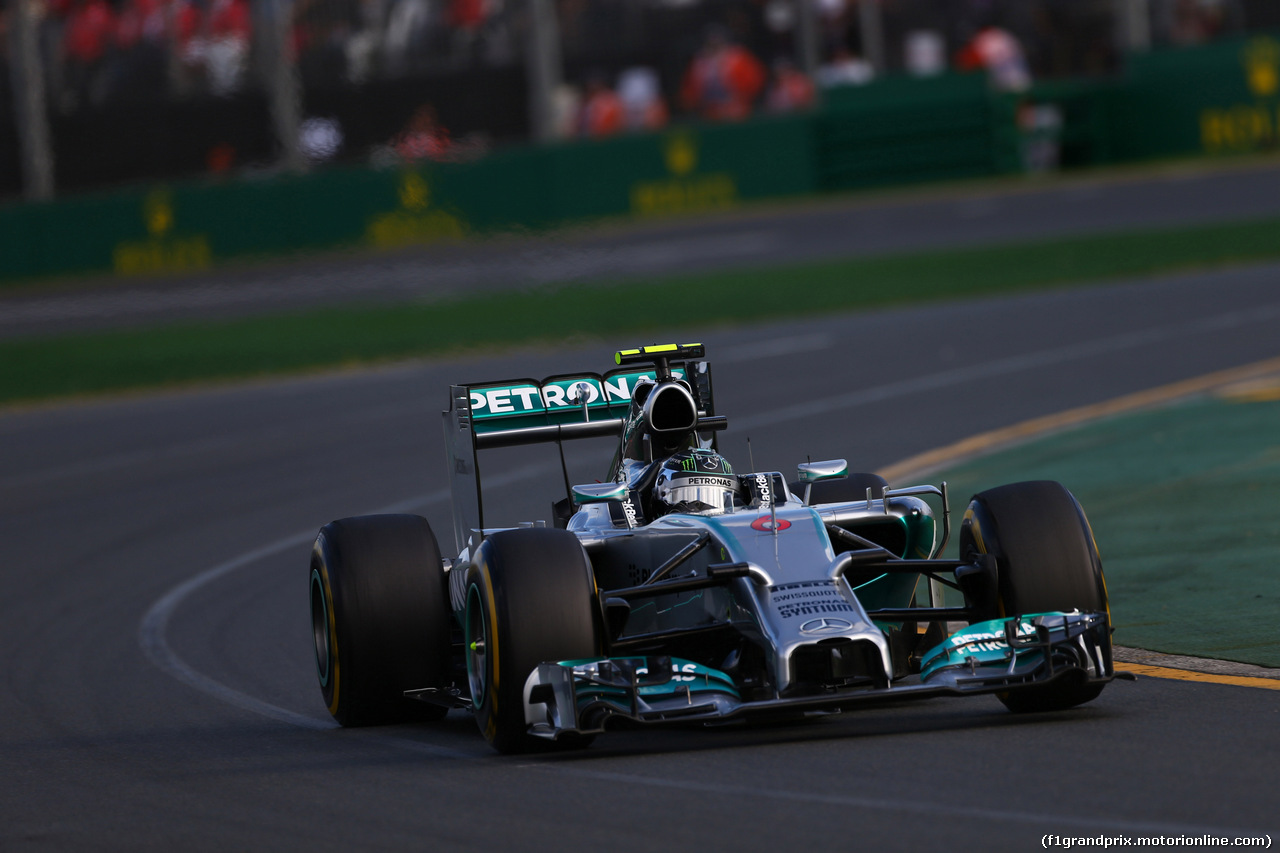 GP AUSTRALIA, 16.03.2014- Gara, Nico Rosberg (GER) Mercedes AMG F1 W05