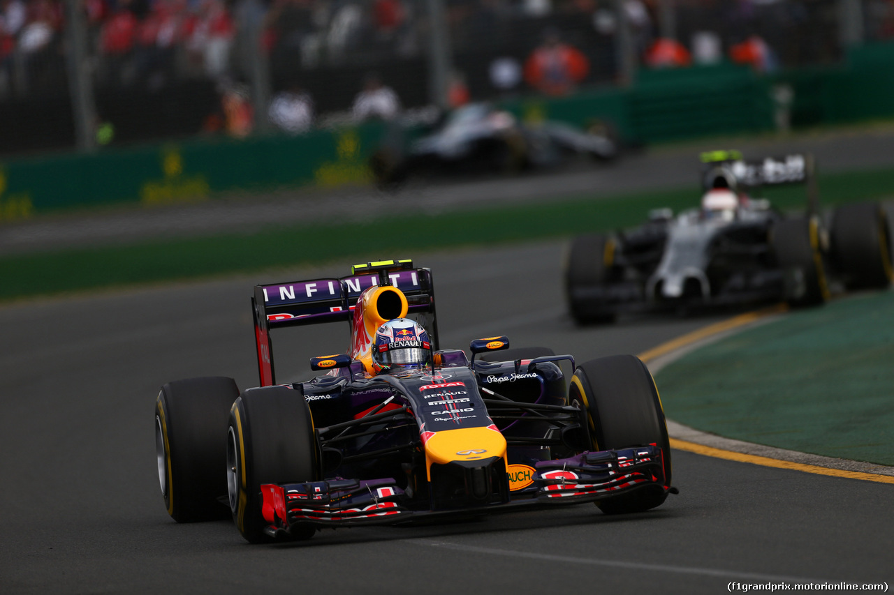 GP AUSTRALIA, 16.03.2014- Gara, Daniel Ricciardo (AUS) Red Bull Racing RB10