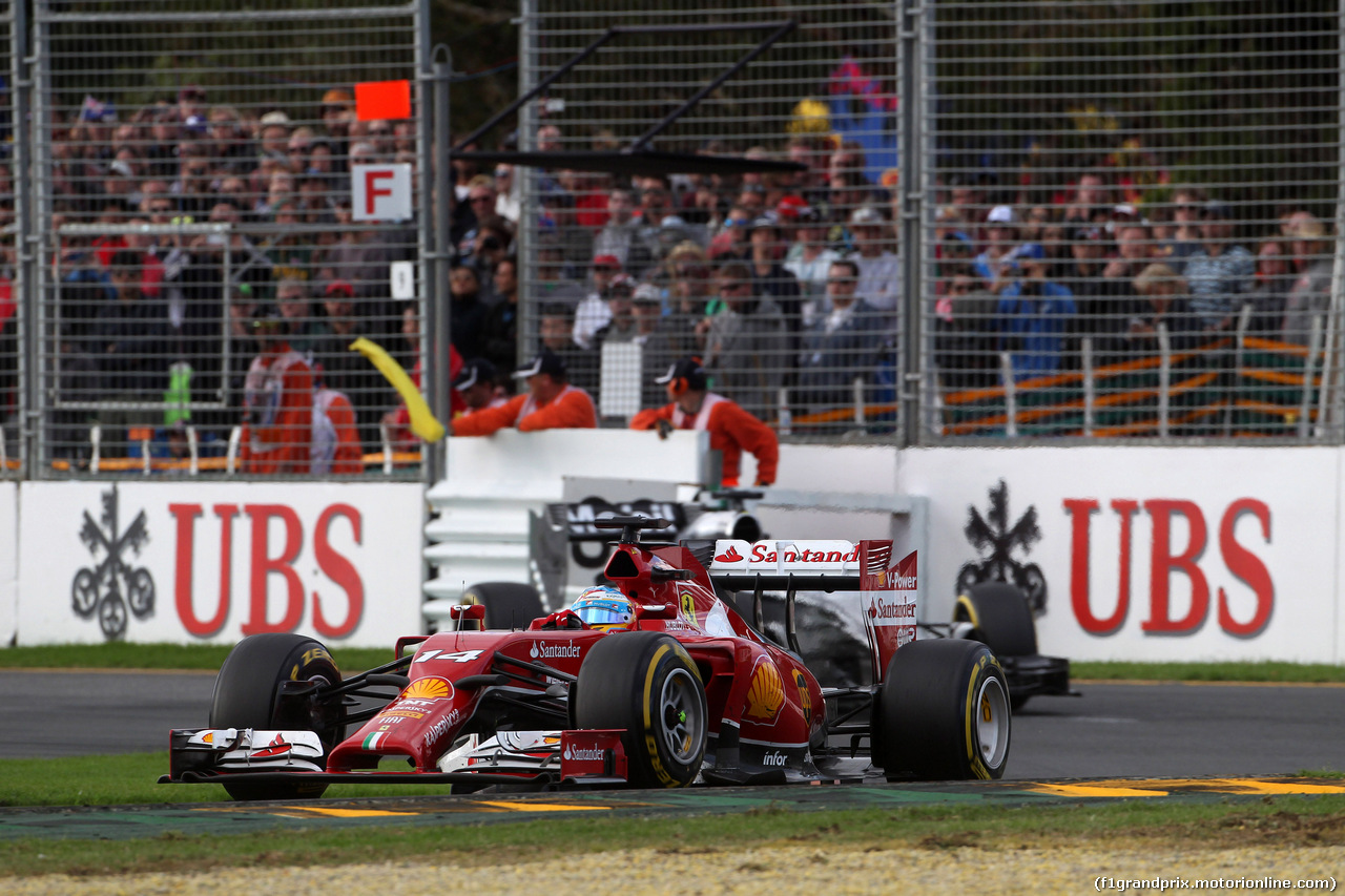 GP AUSTRALIA, 16.03.2014- Gara, Fernando Alonso (ESP) Ferrari F14-T