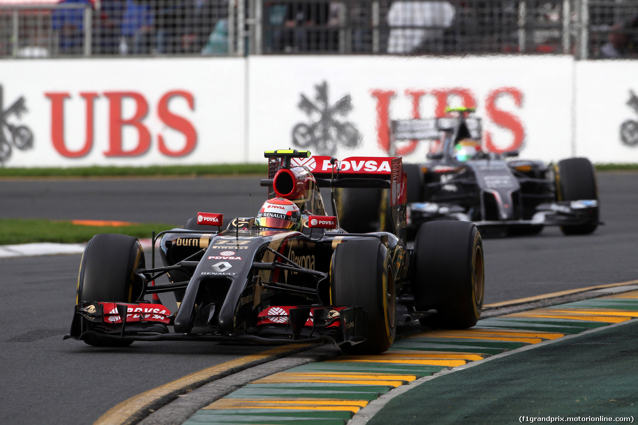GP AUSTRALIA, 16.03.2014- Gara, Pastor Maldonado (VEN) Lotus F1 Team E22