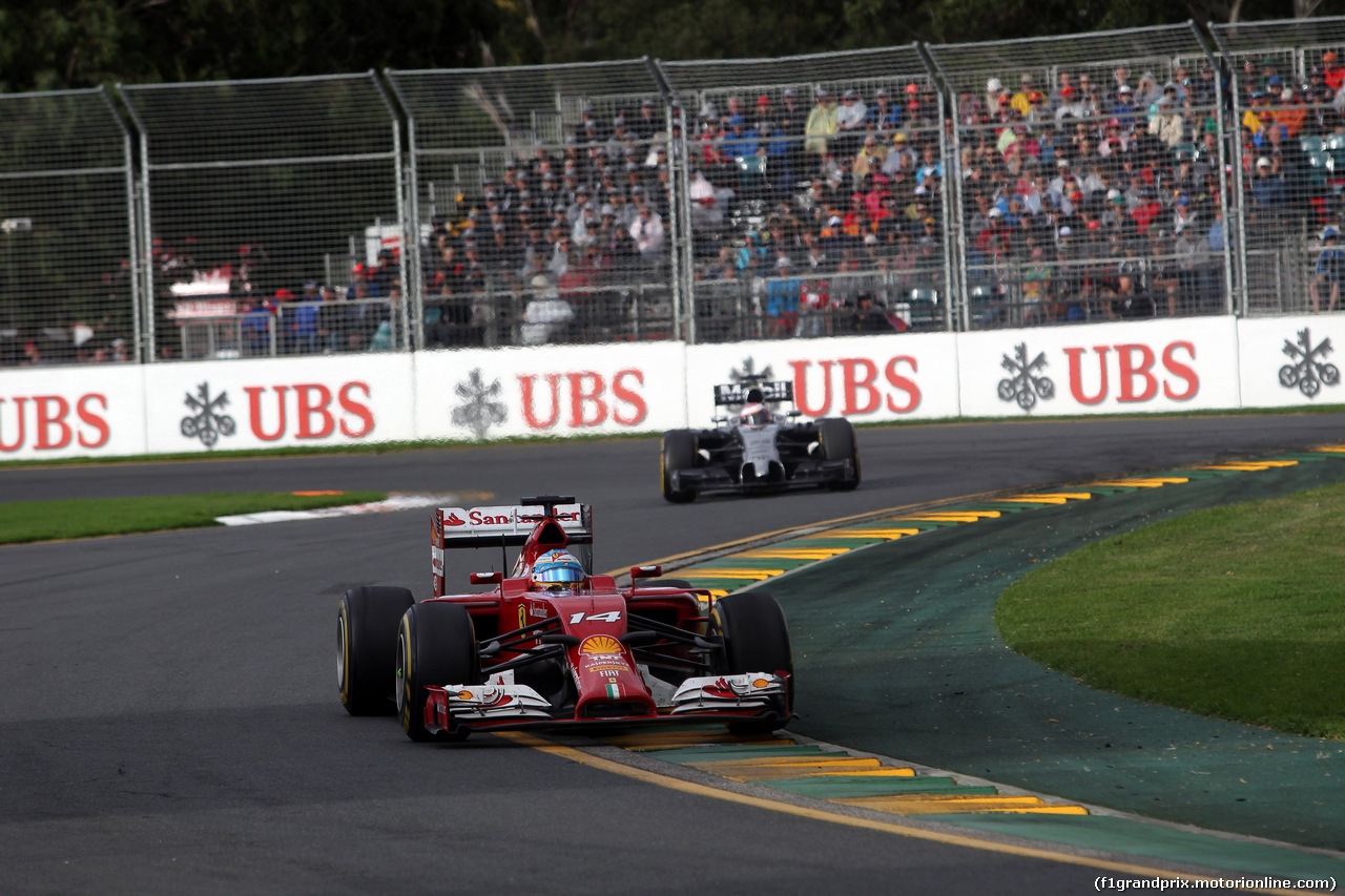 GP AUSTRALIA, 16.03.2014- Gara, Fernando Alonso (ESP) Ferrari F14-T