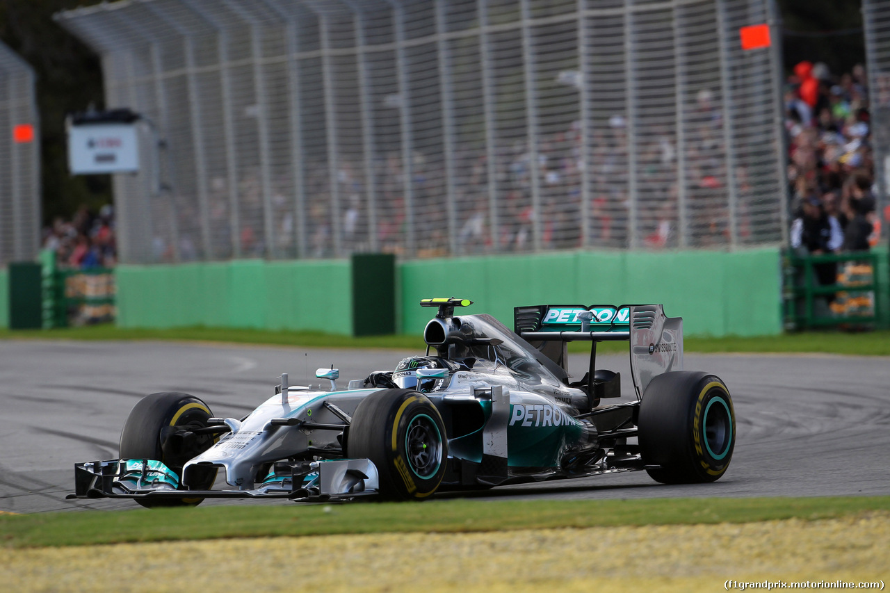 GP AUSTRALIA, 16.03.2014- Gara, Nico Rosberg (GER) Mercedes AMG F1 W05