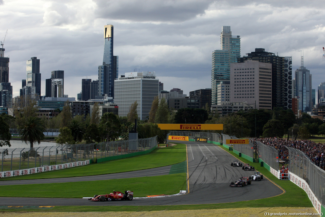 GP AUSTRALIA, 16.03.2014- Gara, Kimi Raikkonen (FIN) Ferrari F14-T