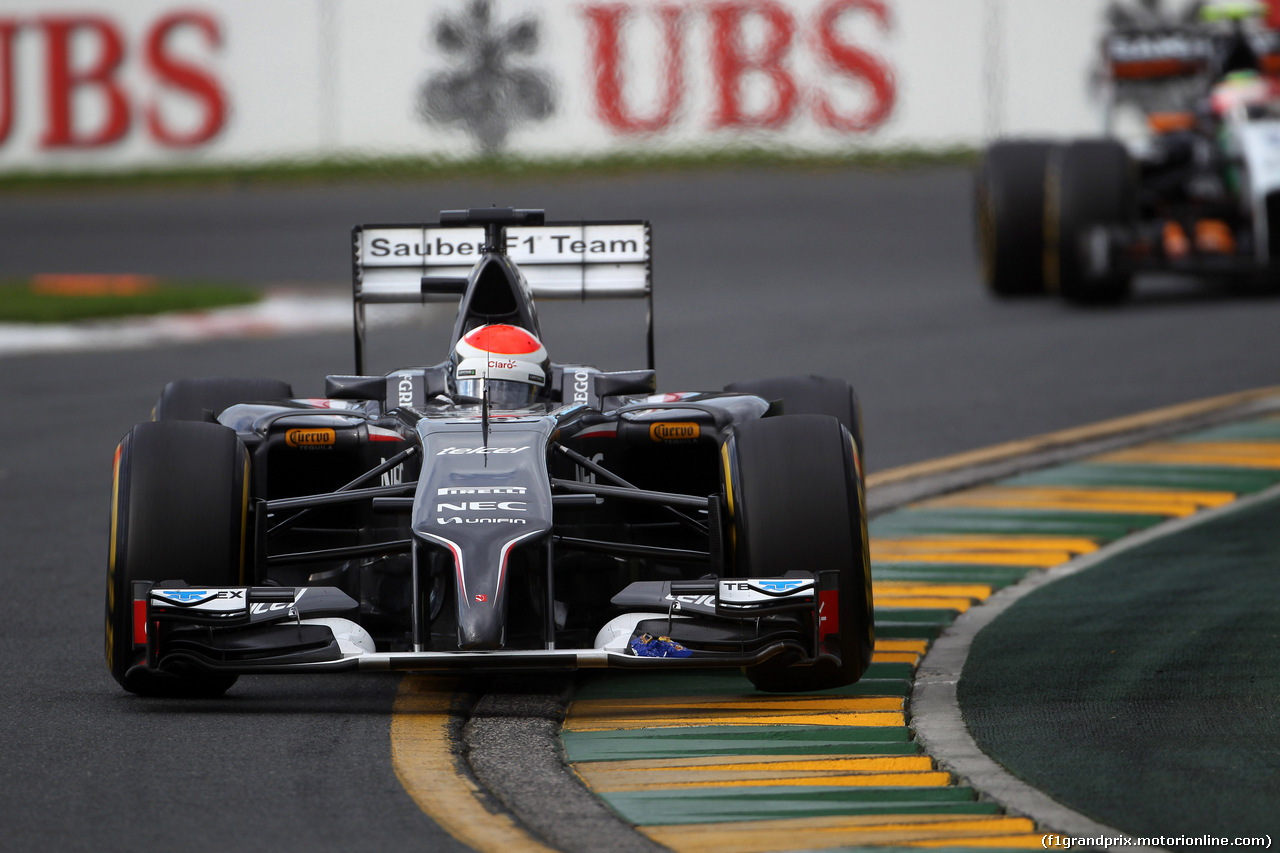 GP AUSTRALIA, 16.03.2014- Gara, Adrian Sutil (GER) Sauber F1 Team C33