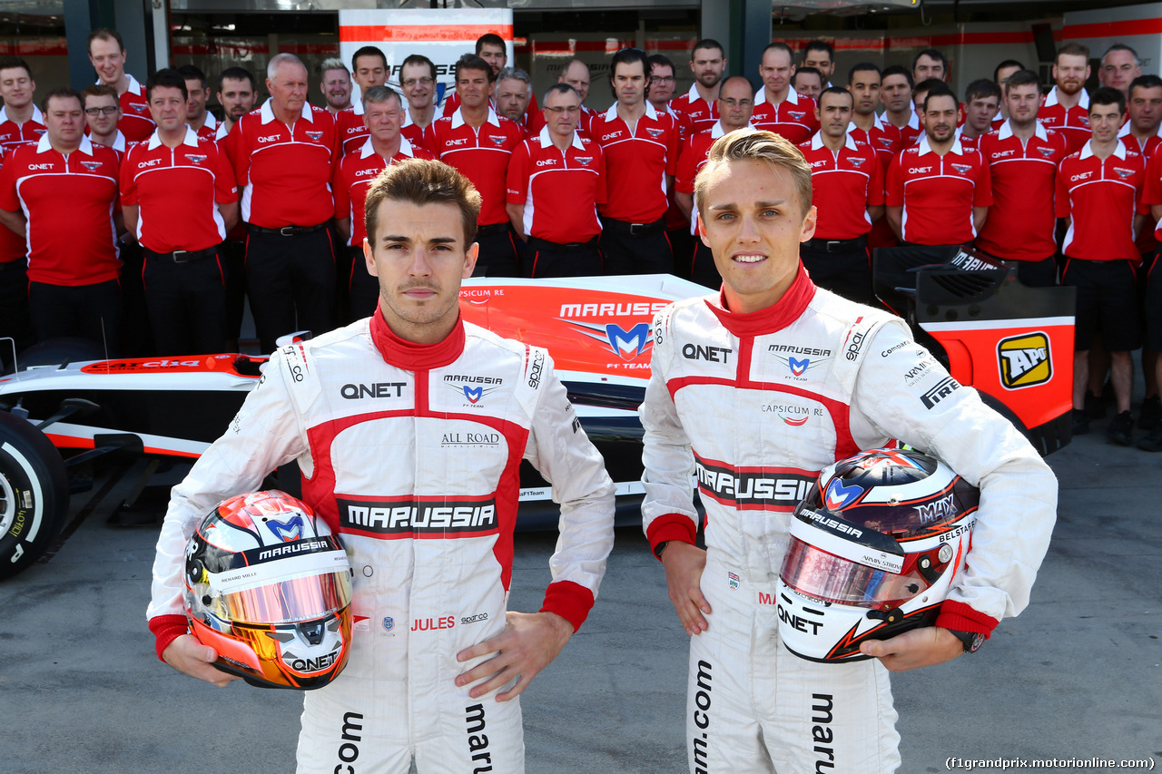 GP AUSTRALIA, 16.03.2014- Jules Bianchi (FRA) Marussia F1 Team MR03 e Max Chilton (GBR), Marussia F1 Team MR03