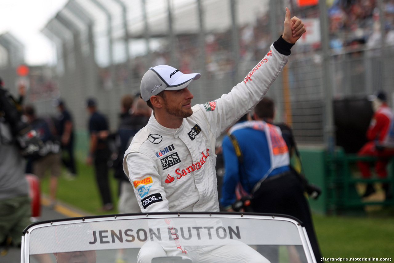 GP AUSTRALIA, 16.03.2014- Jenson Button (GBR) McLaren Mercedes MP4-29