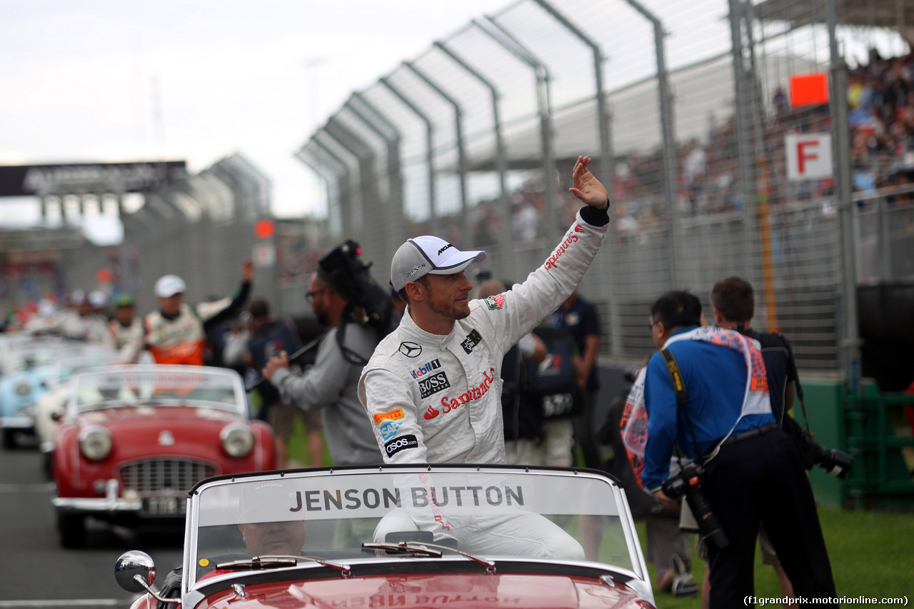 GP AUSTRALIA, 16.03.2014- Jenson Button (GBR) McLaren Mercedes MP4-29