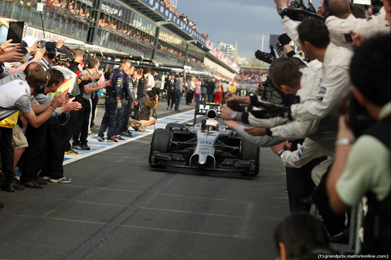 GP AUSTRALIA, 16.03.2014- Gara, terzo Kevin Magnussen (DEN) McLaren Mercedes MP4-29