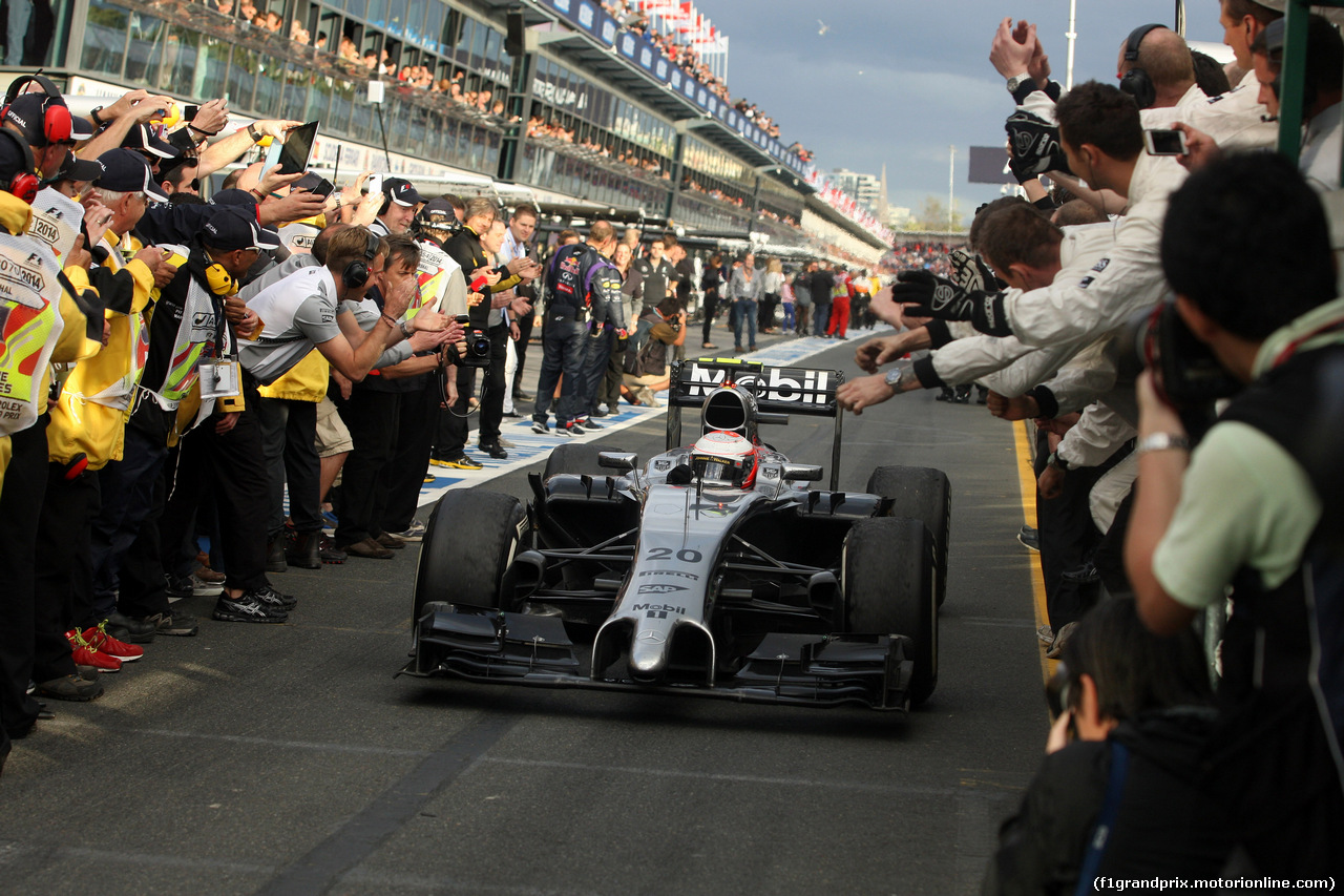 GP AUSTRALIA, 16.03.2014- Gara, terzo Kevin Magnussen (DEN) McLaren Mercedes MP4-29