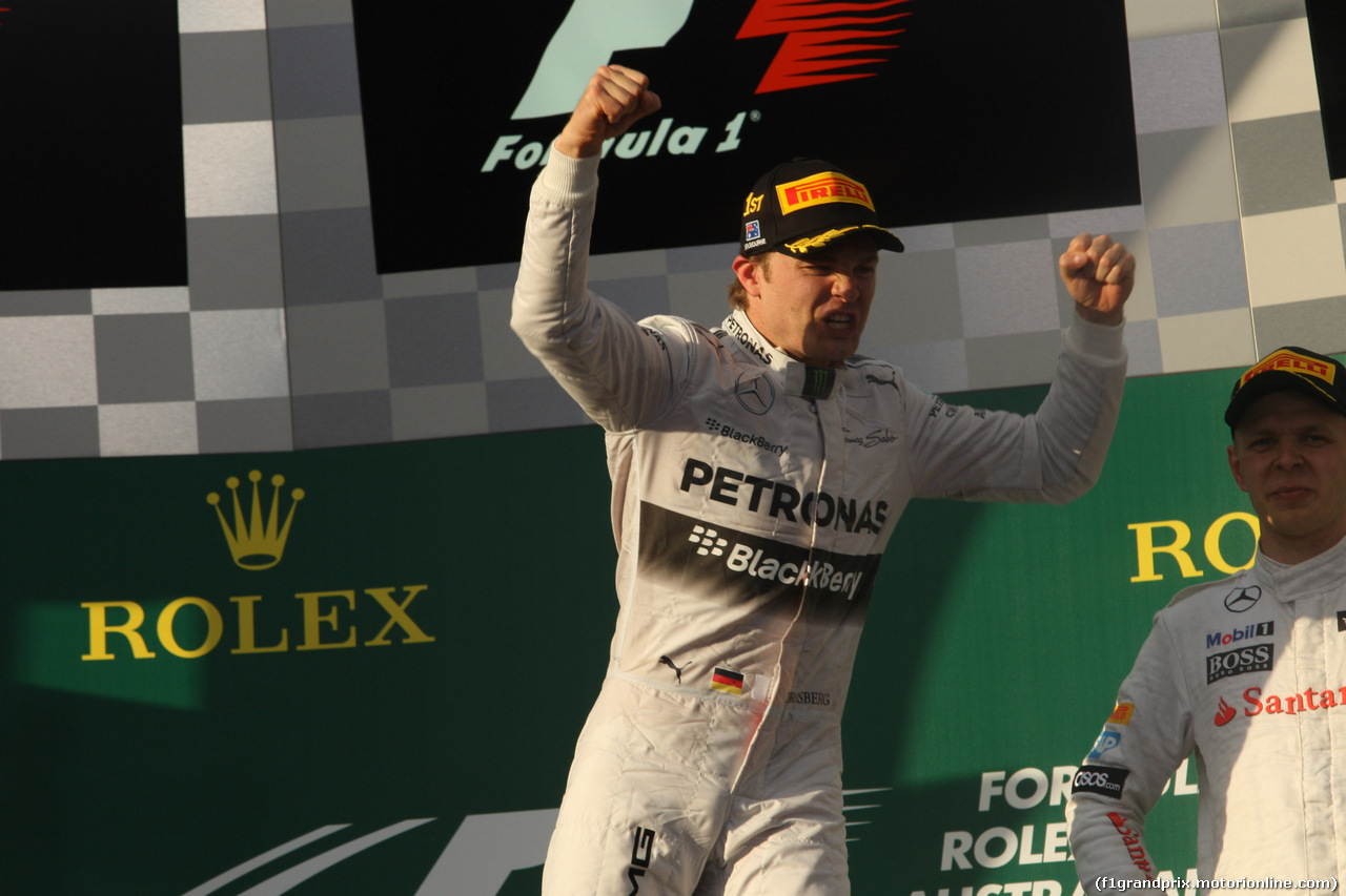 GP AUSTRALIA, 16.03.2014- Gara,  Nico Rosberg (GER) Mercedes AMG F1 W05 vincitore