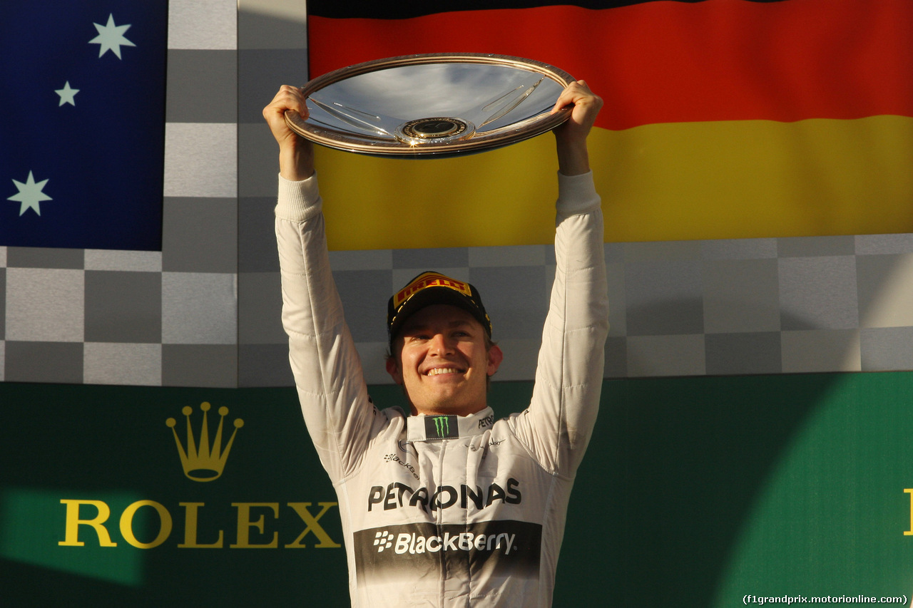 GP AUSTRALIA, 16.03.2014- Gara, Nico Rosberg (GER) Mercedes AMG F1 W05 vincitore
