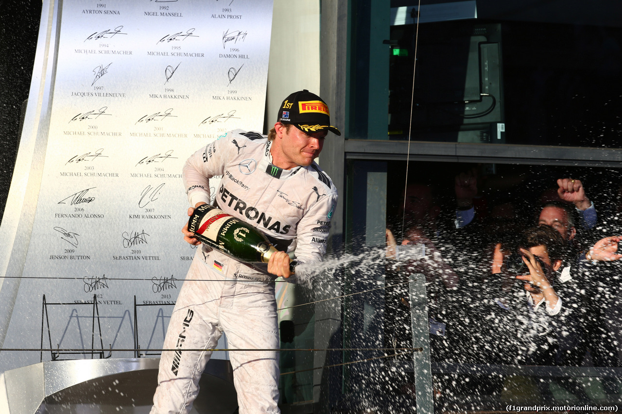 GP AUSTRALIA, 16.03.2014- Gara, 1st position Nico Rosberg (GER) Mercedes AMG F1 W05