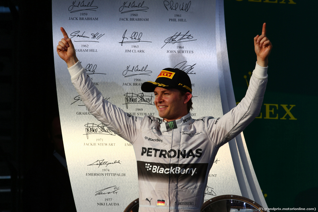 GP AUSTRALIA, 16.03.2014- Gara, 1st position Nico Rosberg (GER) Mercedes AMG F1 W05