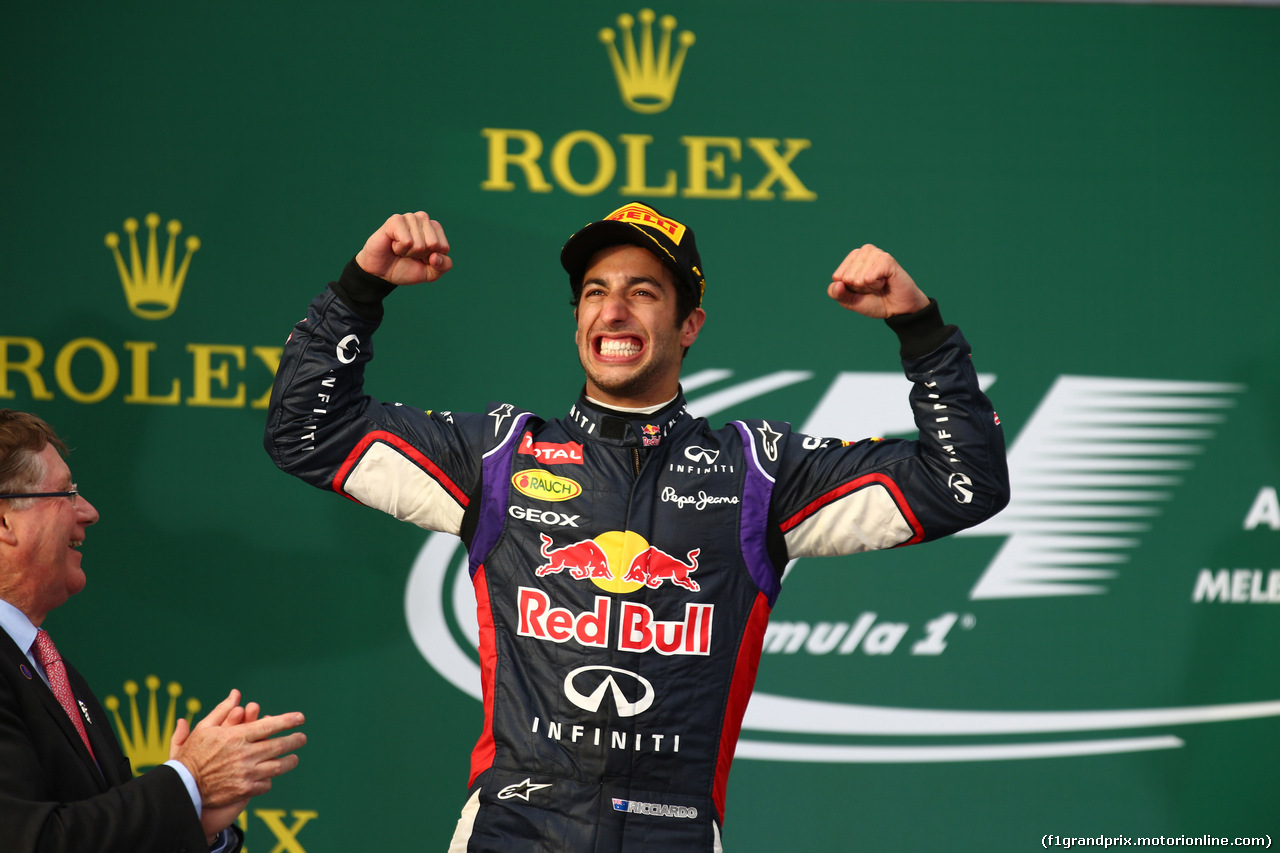 GP AUSTRALIA, 16.03.2014- Gara, secondo Daniel Ricciardo (AUS) Red Bull Racing RB10