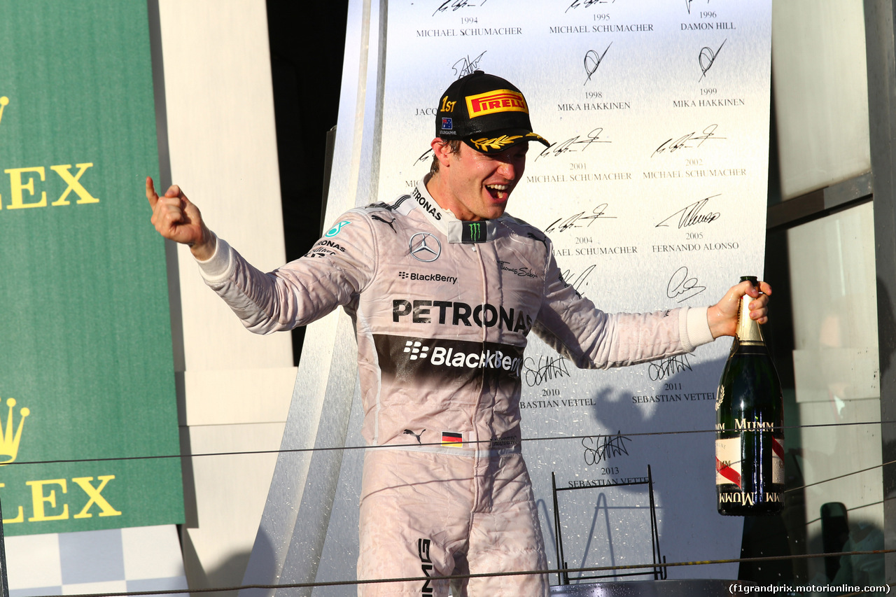 GP AUSTRALIA, 16.03.2014- Gara, 1st position Nico Rosberg (GER) Mercedes AMG F1 W05