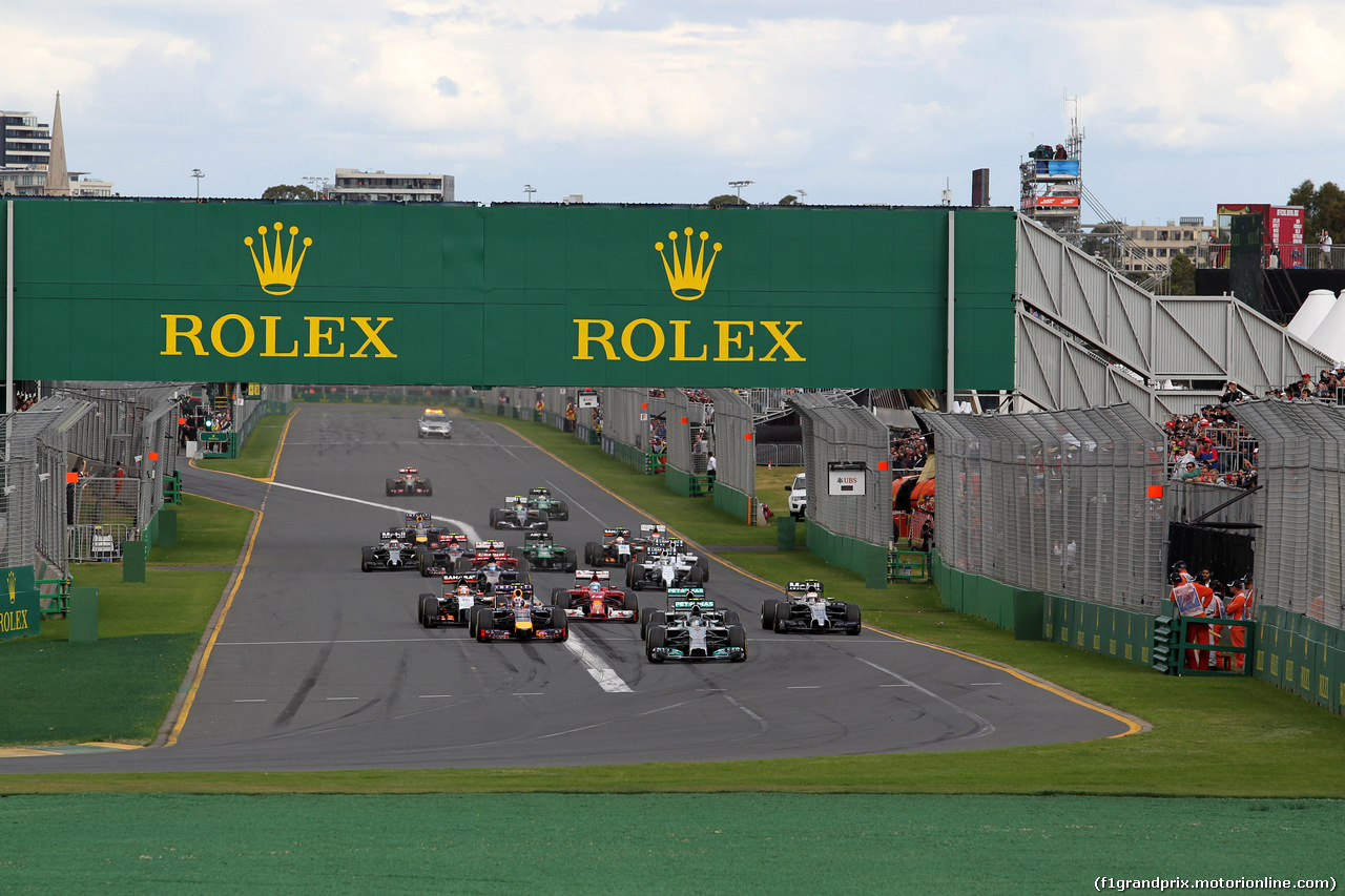 GP AUSTRALIA, 16.03.2014- Gara, Start of the race