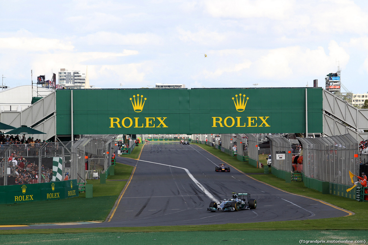 GP AUSTRALIA, 16.03.2014- Gara, Nico Rosberg (GER) Mercedes AMG F1 W05