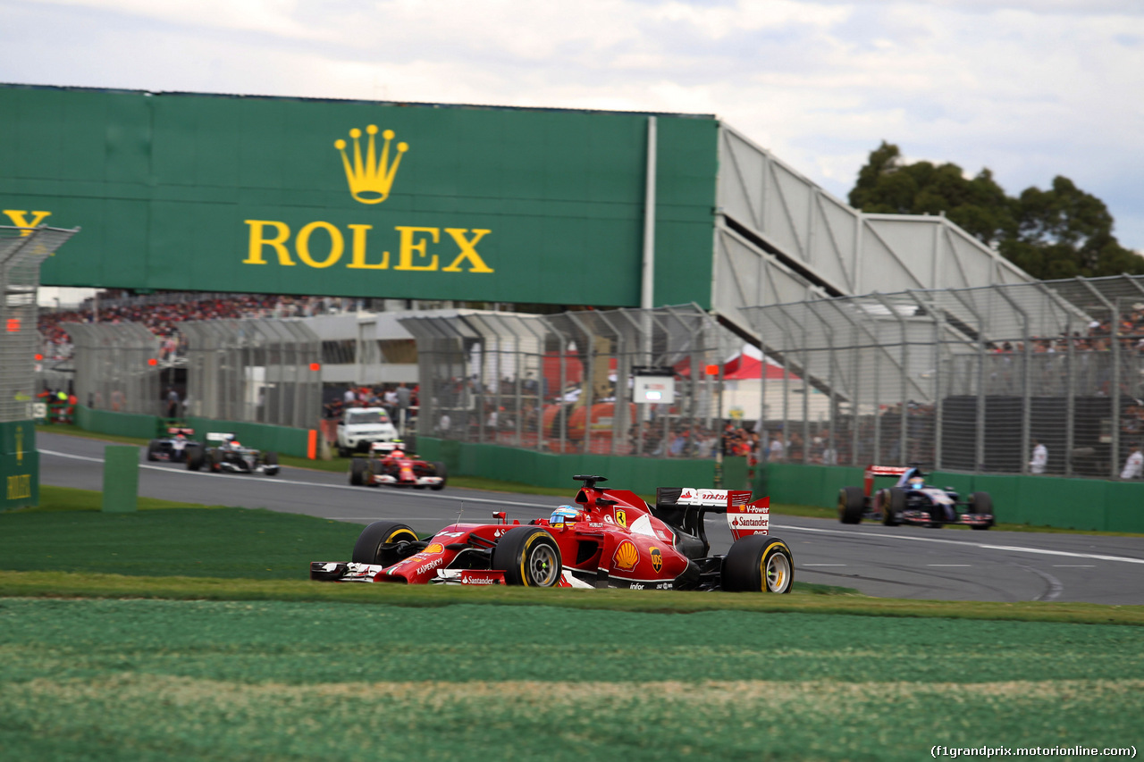 GP AUSTRALIA, 16.03.2014- Gara, Fernando Alonso (ESP) Ferrari F14-T