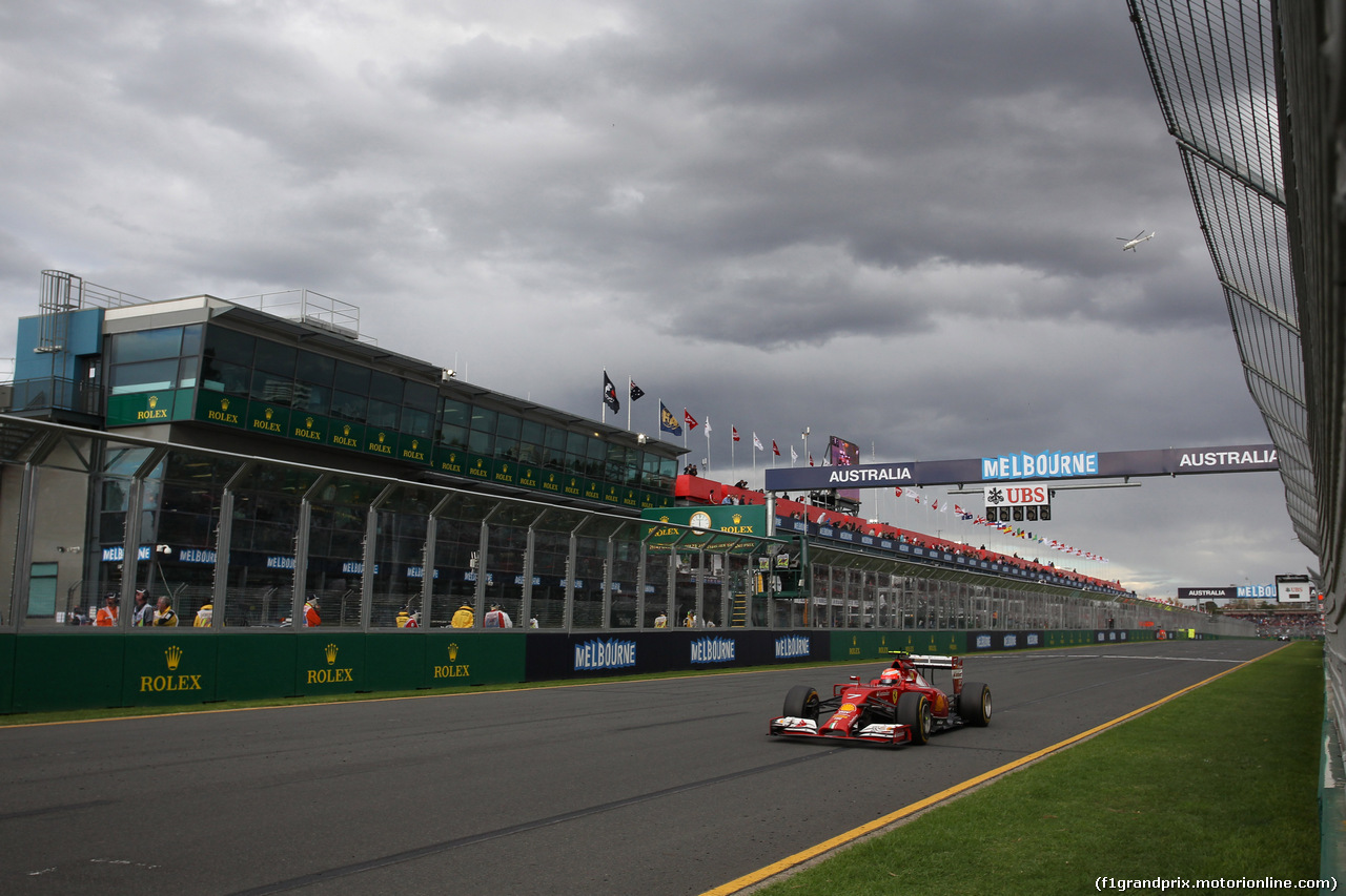 GP AUSTRALIA, 16.03.2014- Gara, Kimi Raikkonen (FIN) Ferrari F14-T